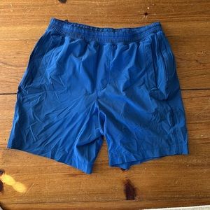 9 inch lined. Lululemon pace breakers shorts.